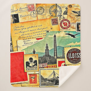 Historical Postal Journey Sherpa Blanket