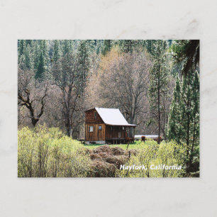 Historical Potato Creek Log Cabin...... Postcard