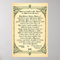 Historical Recipe for Wind in the Stomach, Poster
