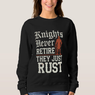 Historical Reenactment Mediaeval Combat Knight Bat Sweatshirt