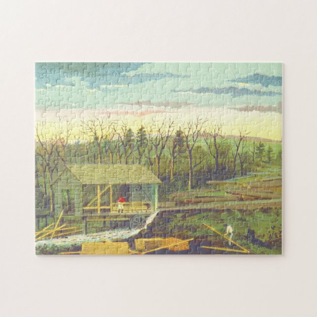 Historical Sawmill Puzzle (Horizontal)