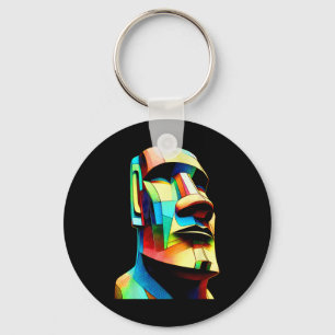 Historical The Moai Statue Easter Island Chile Chr Key Ring