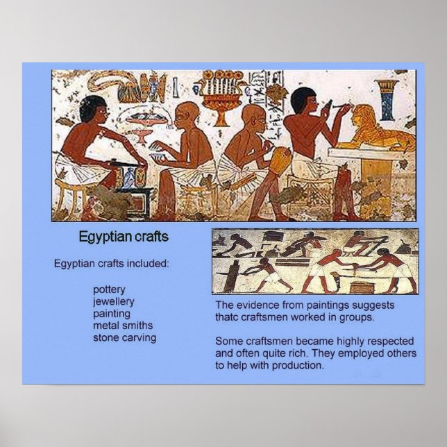 History, Ancient Egypt, Egyptian crafts Poster (Front)
