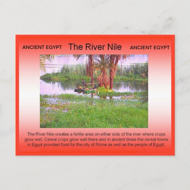 History, Ancient Egypt, River Nile Postcard (Front)