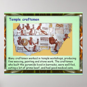 History, Ancient Egypt, Temple craftsmen Poster