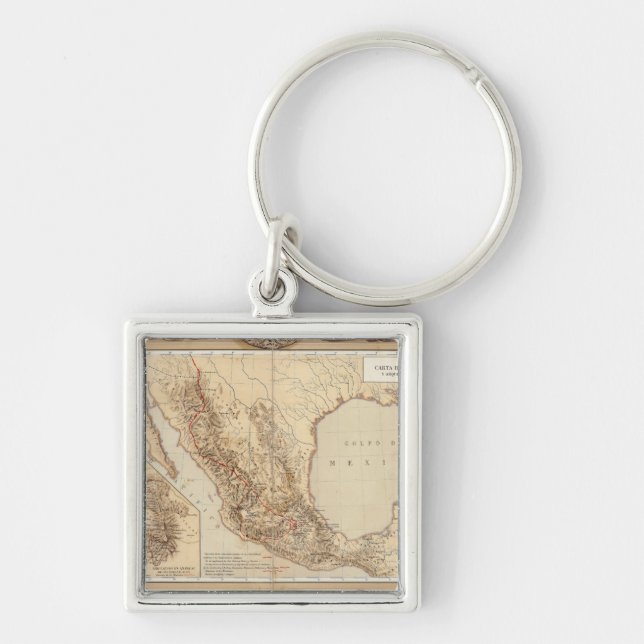 History and Architecture of Mexico Key Ring (Front)