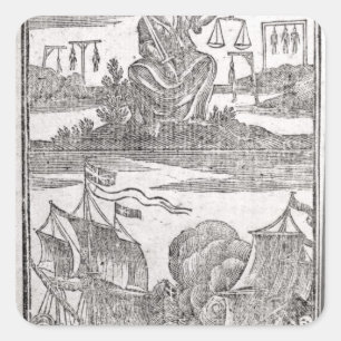 History and Lives of All the Most Notorious Square Sticker