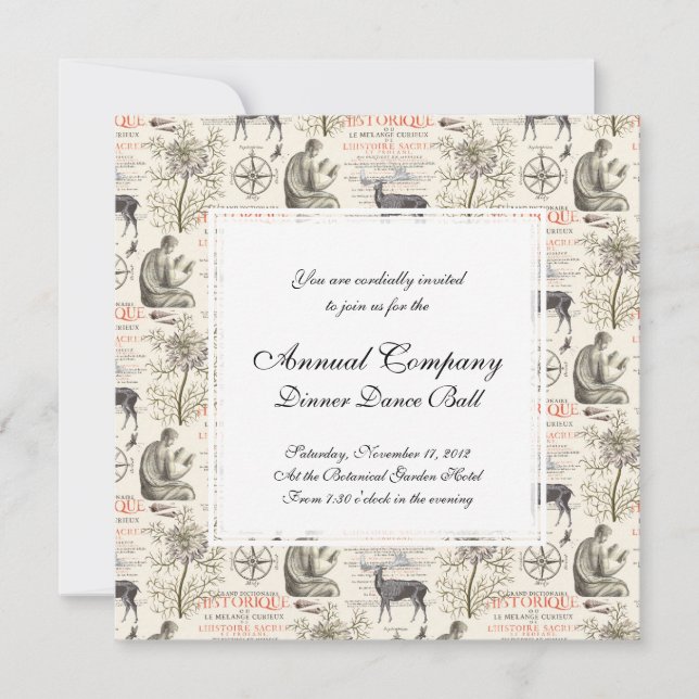 History and Science - Quest for Knowledge Invitation (Front)