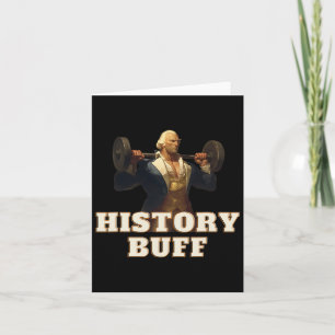 History Buff George Washington 4th Of July Gym Wor Card