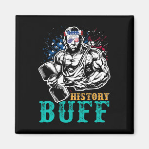 History Buff Independence Day Lincoln Patriot Usa Magnet