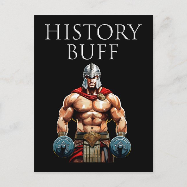 History Buff Roman Centurion Postcard (Front)