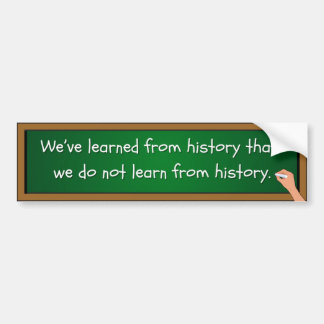 History Bumper Sticker