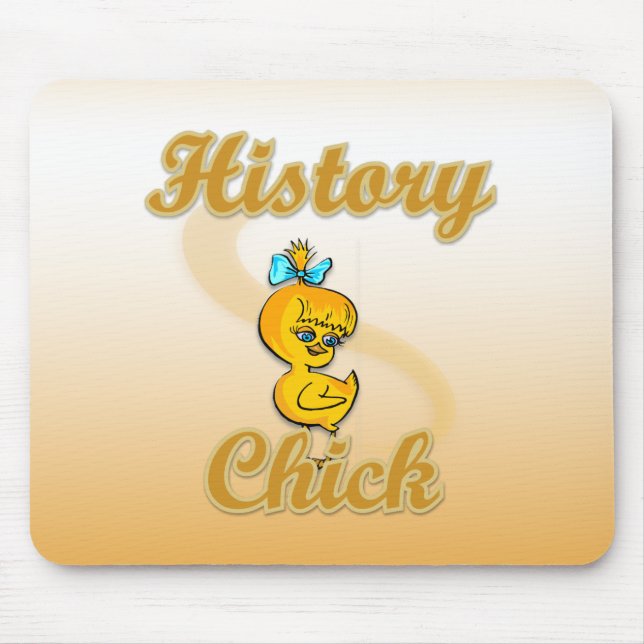 History Chick Mouse Pad (Front)