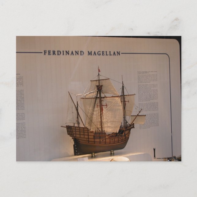 History, Explorers, Ferdinand Magellan Postcard (Front)