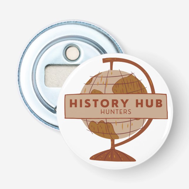 History Hub Hunters Bottle Opener (Front)