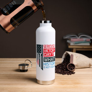 History Matters – Bold Political Statement Art Water Bottle