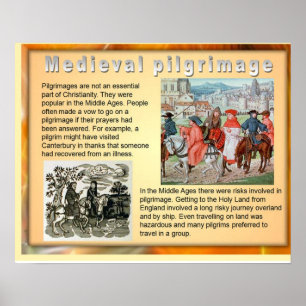 History, Mediaeval Pilgrimage Poster