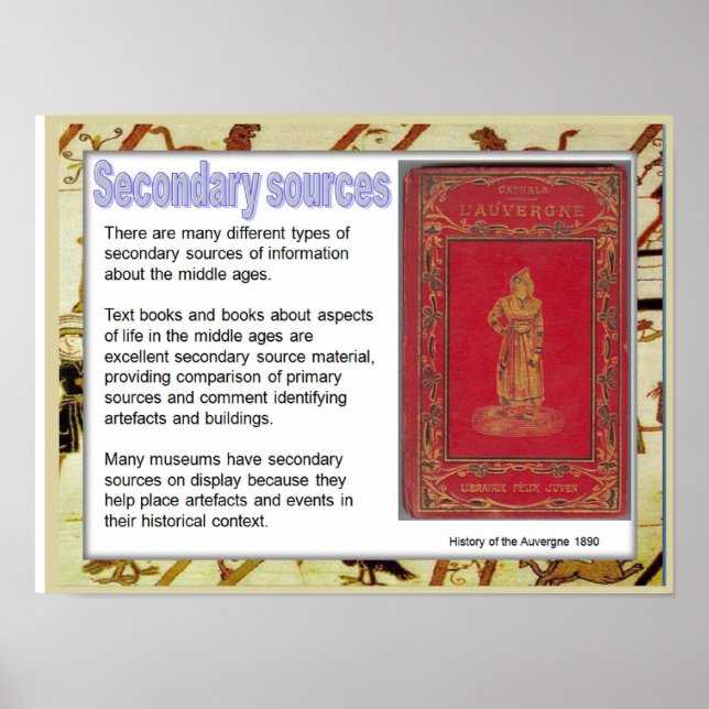 History, mediaeval,  Secondary sources Poster (Front)