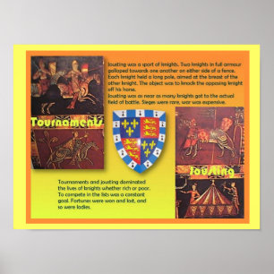 History,  Middle Ages, Mediaeval tournaments Poster