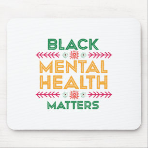 History Month For Black Mental Health Problems  Mouse Pad