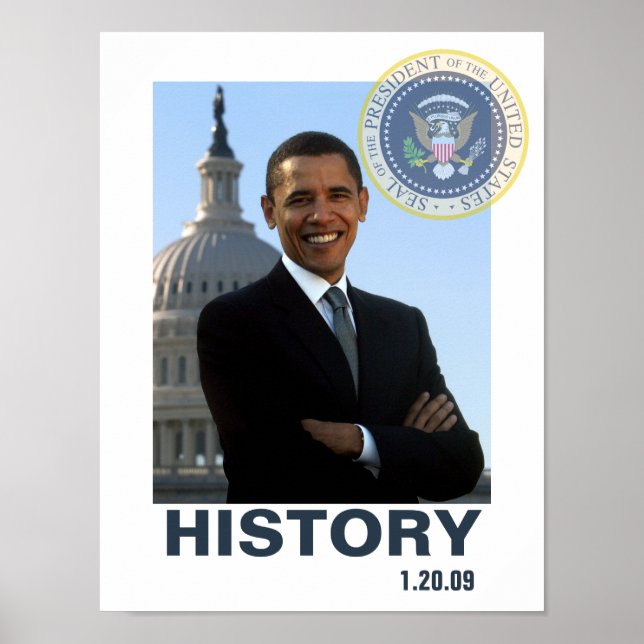HISTORY Obama Inauguration 1/20/09 Poster (Front)