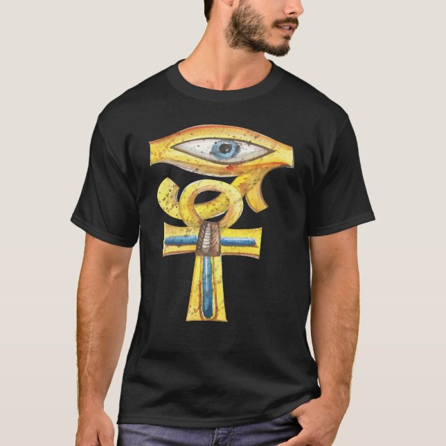 History of Ancient Egypt  Egyptology Eye T-Shirt (Front)