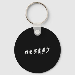 History Of Badminton Lover Print Funny Badminton E Key Ring