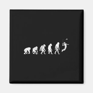 History Of Badminton Lover Print Funny Badminton E Magnet