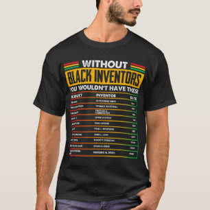 History of Forgotten Black Inventors BHM T-Shirt