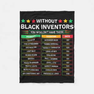 History Of Forgotten Black Inventors Black History Fleece Blanket