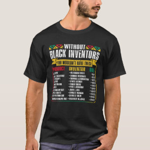 History Of Forgotten Black Inventors Black History T-Shirt