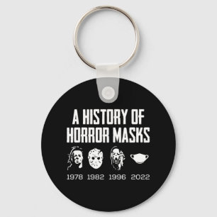 History Of Horror Masks Lazy Halloween Costume Fac Key Ring