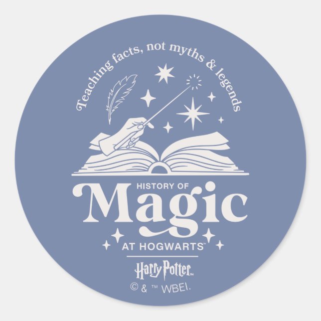 History of Magic at HOGWARTS™ Classic Round Sticker (Front)