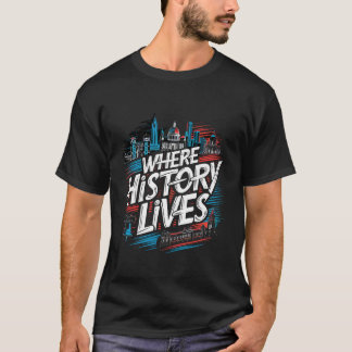 History of Philadelphia Independence Hall Liberty  T-Shirt