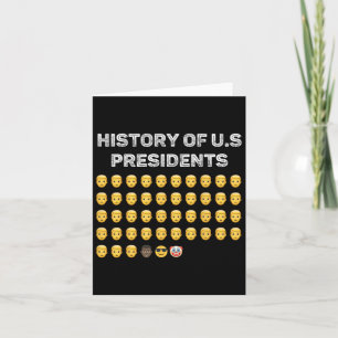 History Of Usa Presidents American Patriotic Count Card