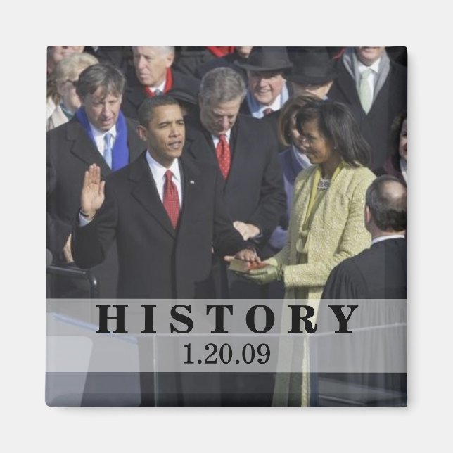 HISTORY: President Obama Inauguration Ceremony Magnet (Front)