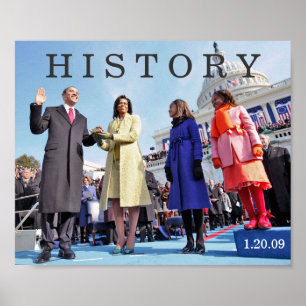 HISTORY: President Obama Inauguration Ceremony Poster