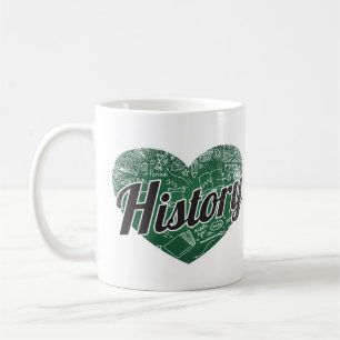 History Retro Heart Blackboard Love Coffee Mug
