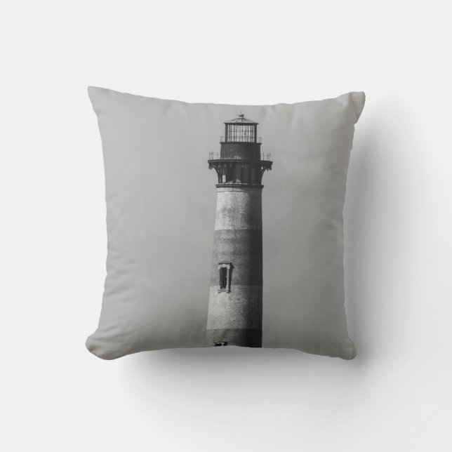 History Stands Tall Grayscale Cushion (Front)