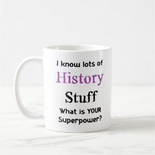 history stuff coffee mug