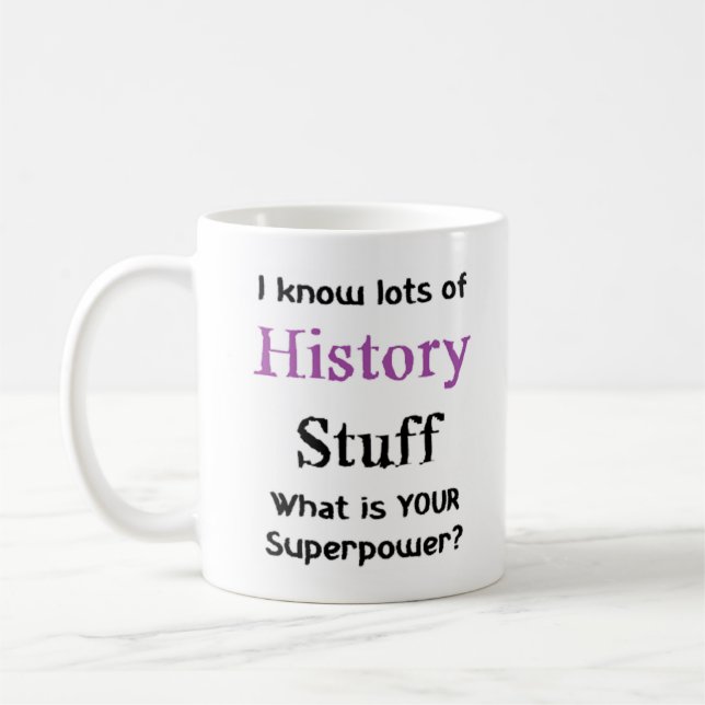 history stuff coffee mug (Left)