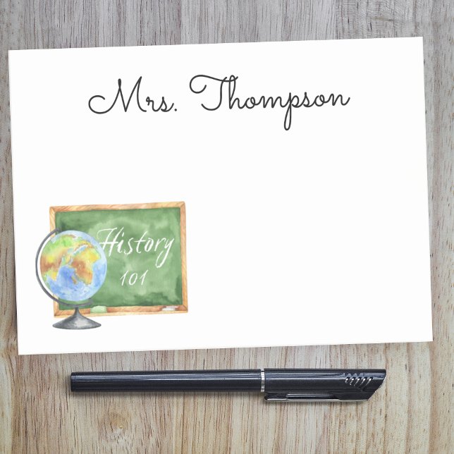 History Teacher Appreciation Gift Notes (Creator Uploaded)