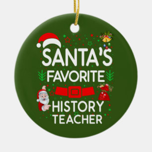 History Teacher Ceramic Ornament