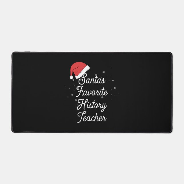 History Teacher Christmas Desk Mat (Front)