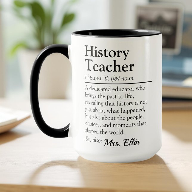 History Teacher Definition - Teacher Appreciation Mug (Creator Uploaded)