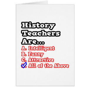 History Teacher Quiz...Joke