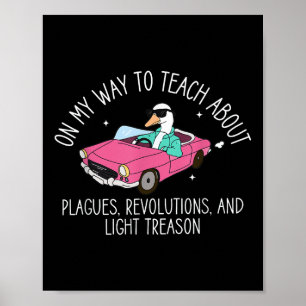 History Teacher Silly Goose Back To School Social  Poster