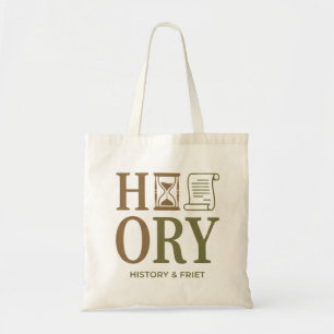 History Teacher Typography Design Tote Bag