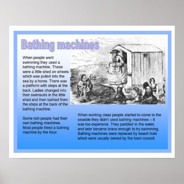 History, Victorians, Bathing Machines Poster (Front)