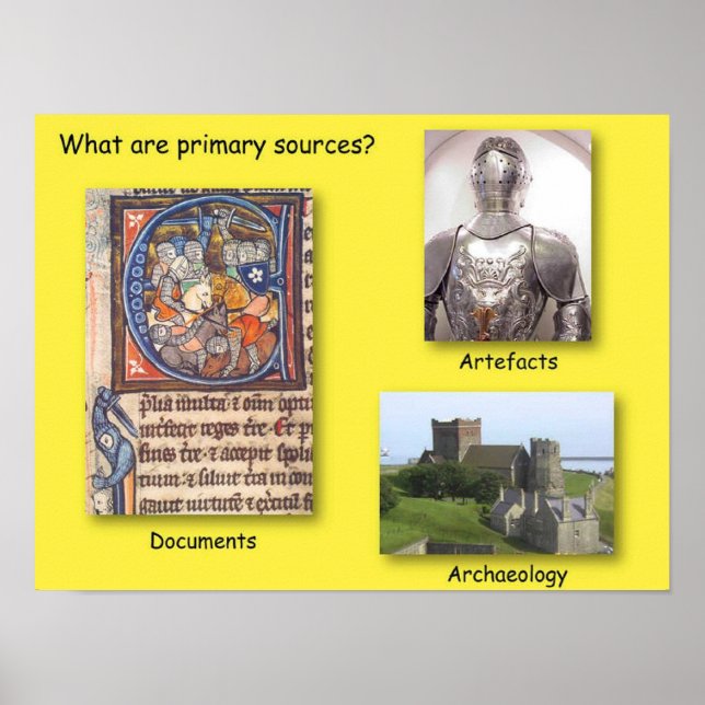 History, What are Primary sources? Poster (Front)